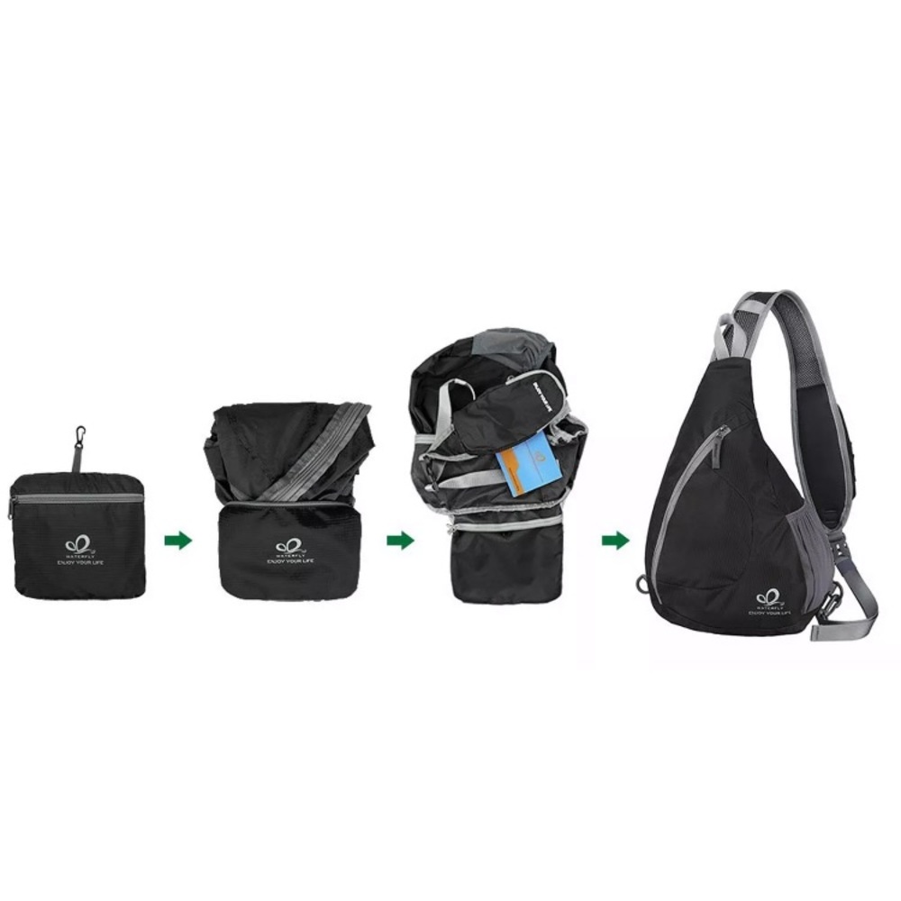 WATERFLY Sling Chest Backpacks Shoulder Triangle - Picture 4 of 7